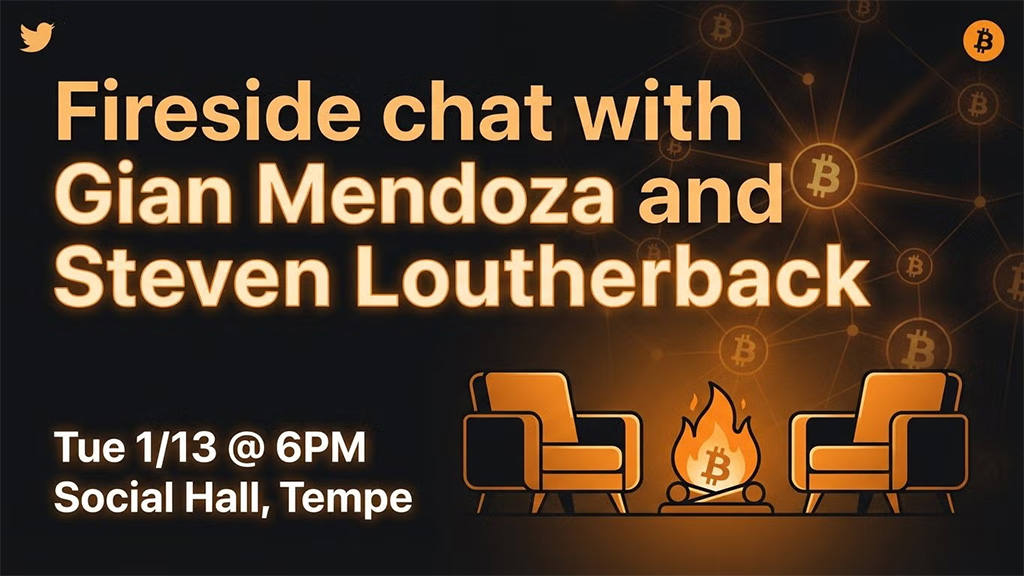AZ Bitcoiners Meetup - Fireside Chat with Gian Mendoza and Steven Loutherback 1 AZ Bitcoiners Meetup - Fireside Chat with Gian Mendoza and Steven Loutherback