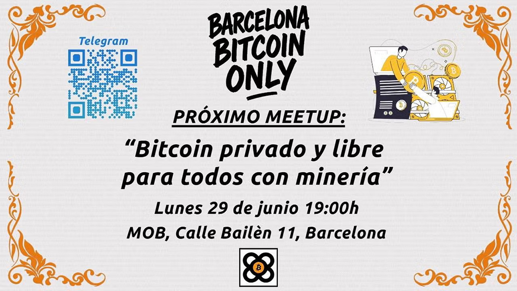 Bitcoin Barcelona - Bitcoin privado y limpio para todos con minería 1 Bitcoin Barcelona - Bitcoin privado y limpio para todos con minería
