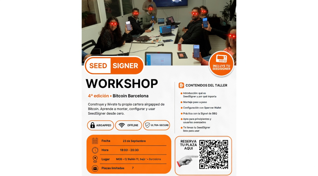 Bitcoin Barcelona Taller práctico – SeedSigner 1 Bitcoin Barcelona Taller práctico – SeedSigner