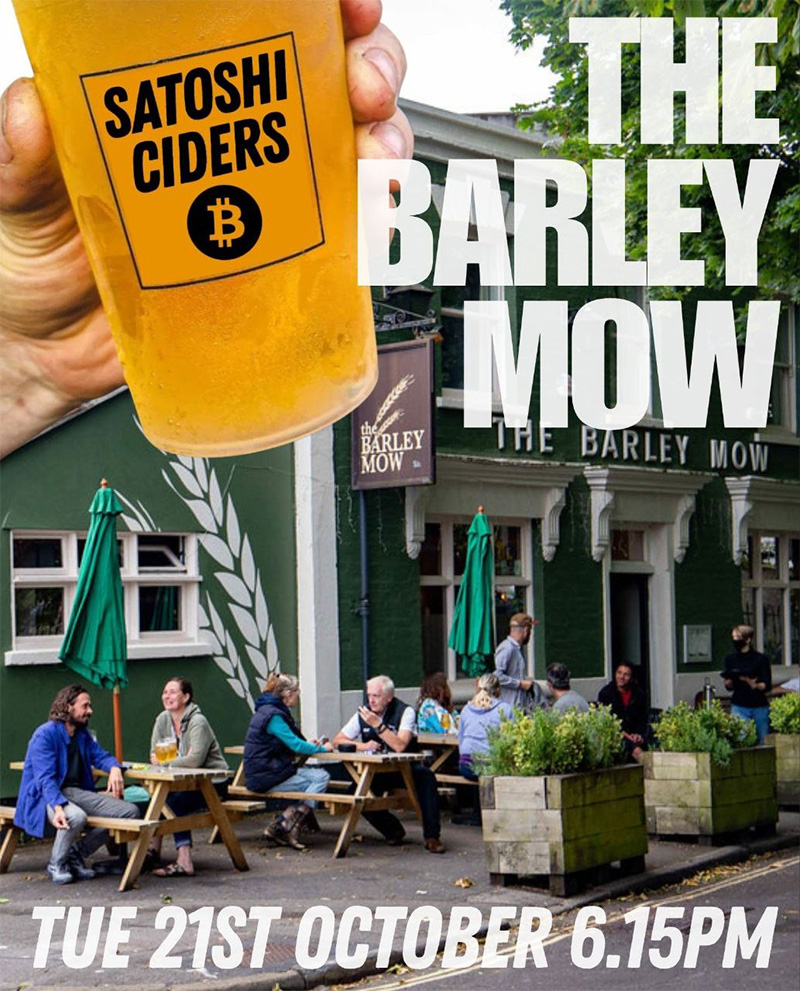 Bitcoin Bristol - Satoshi Ciders @ The Barley Mow