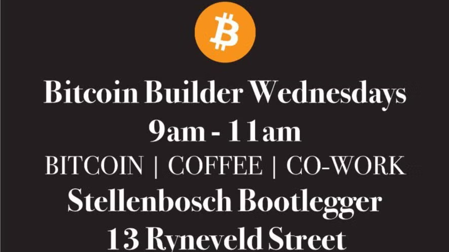 Bitcoin Builder Wednesdays Stellenbosch