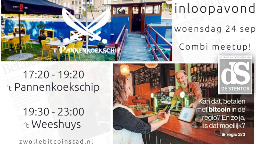 Bitcoin Inloopavond in Zwolle Bitcoinstad