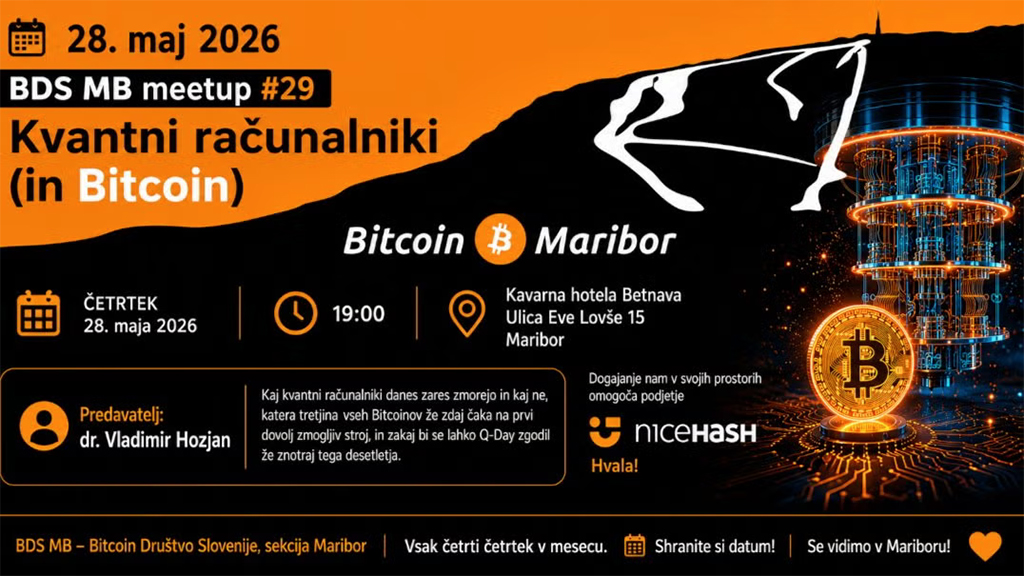 Bitcoin Maribor Meetup #29 - Quantum Computers and Bitcoin