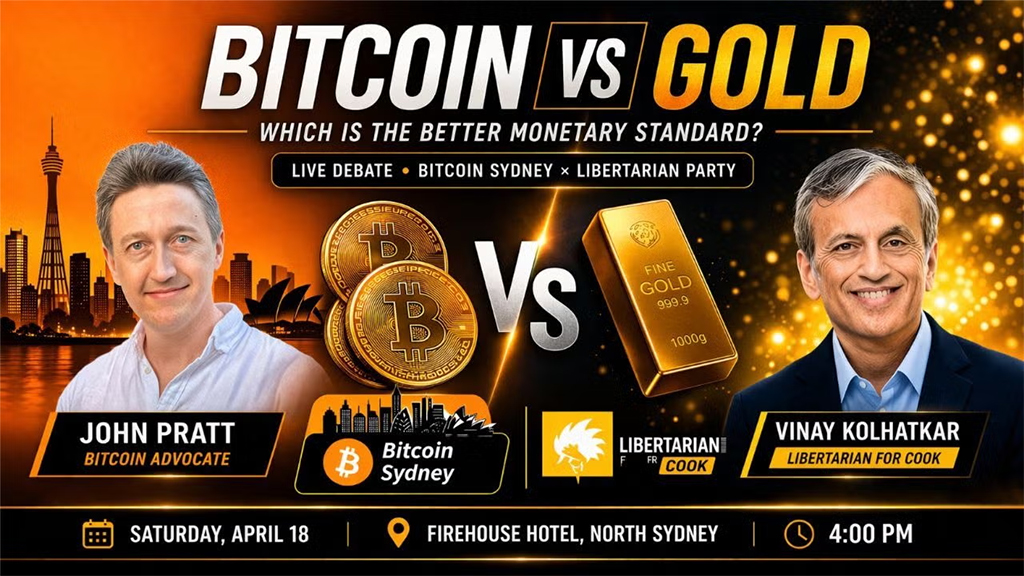 Bitcoin Sydney The Great Debate: Bitcoin vs Gold - Which is the Better Monetary Standard? 1 Bitcoin Sydney The Great Debate: Bitcoin vs Gold