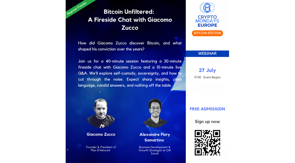 Bitcoin Unfiltered: A Fireside Chat with Giacomo Zucco 1 Bitcoin Unfiltered: A Fireside Chat with Giacomo Zucco