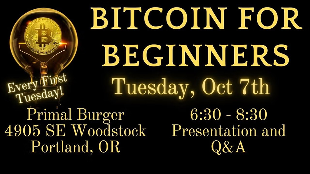 Bitcoin for Beginners Portland Meetup