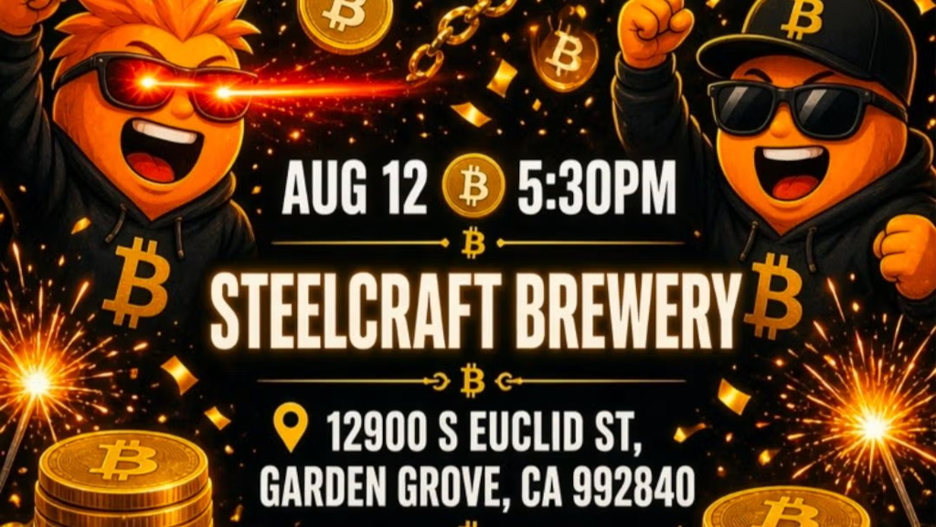 Bitcoin on Wednesday @ SteelCraft Garden Grove