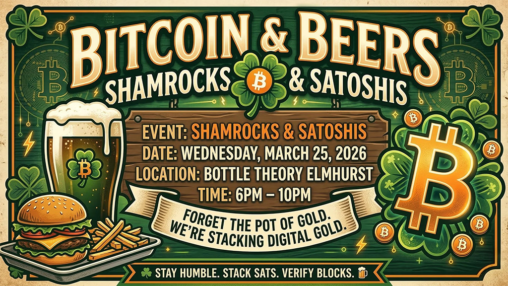 Chicago Western Suburbs Bitcoin & Beers - Shamrocks & Satoshis