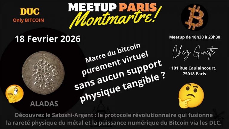 DUC Bitcoin Meetup Paris Montmartre | BitcoinOnly Events