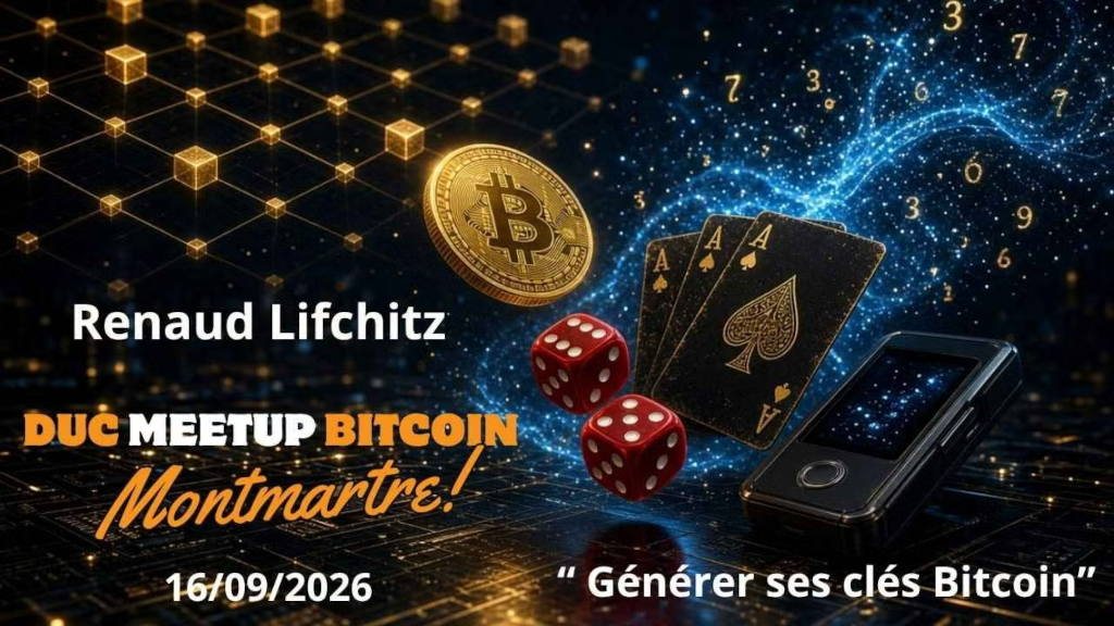 DUC Bitcoin Meetup Paris Montmartre - Générer ses clés Bitcoin
