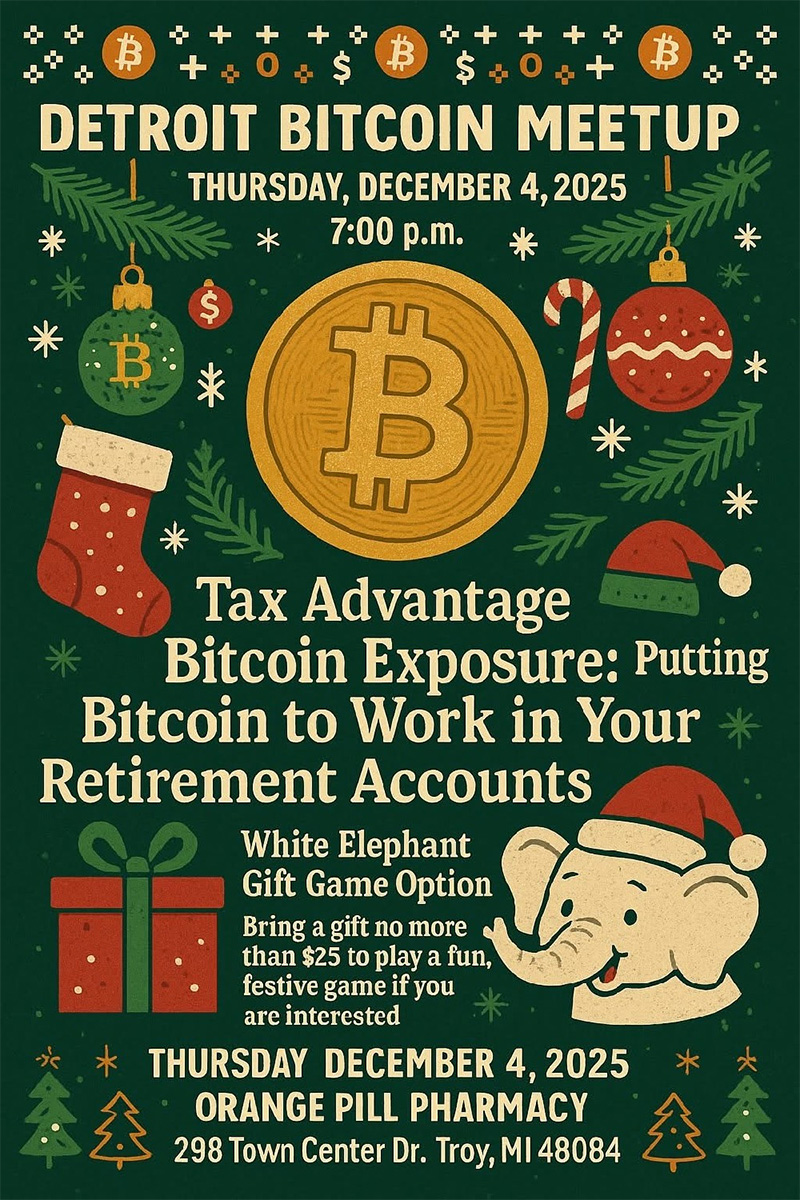 Detroit Bitcoin Meetup - Tax Advantage of Bitcoin Exposure