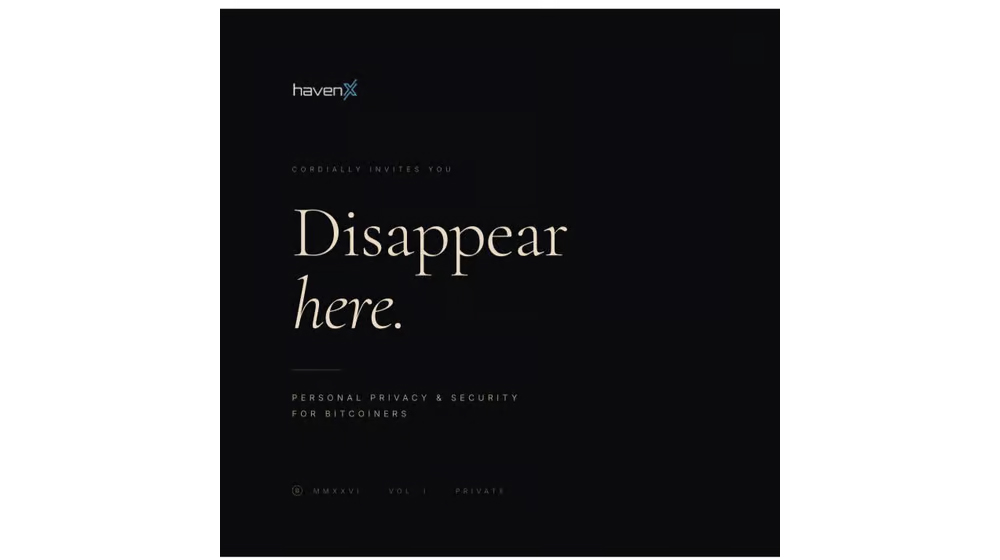 Disappear Here: Personal Privacy & Security for Bitcoiners