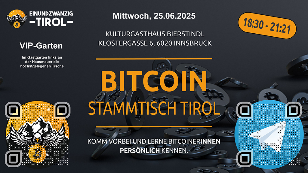 Einundzwanzig Tirol Bitcoin Meetup