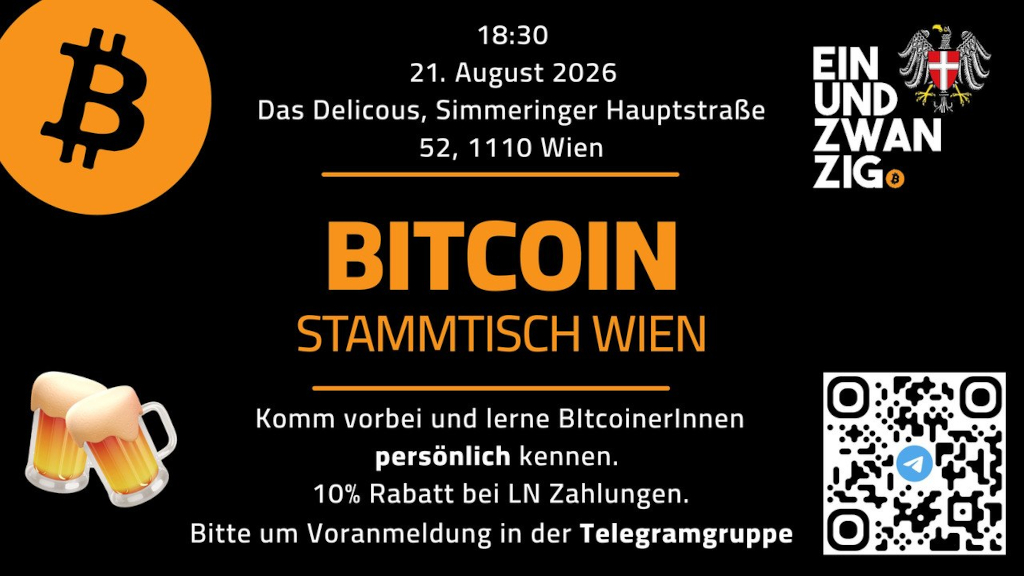 Einundzwanzig Wien Bitcoin Meetup 1 Einundzwanzig Wien Bitcoin Meetup