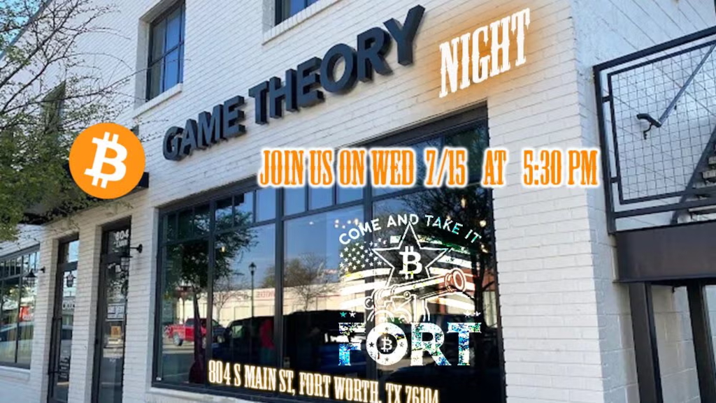 Fort Bitcoin Meetup #59 Game Theory 1 Fort Bitcoin Meetup #59 Game Theory