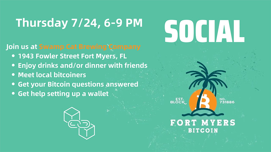 Fort Myers Bitcoin Meetup @ Swamp Cat Brewing 1 Fort Myers Bitcoin Meetup @ Swamp Cat Brewing