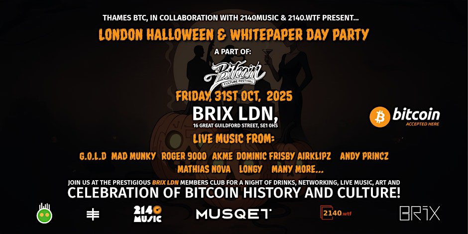 London Halloween Bitcoin White Paper Party