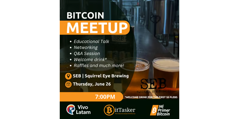 Mi Primer Bitcoin Meetup @ Squirrel Eye Brewing