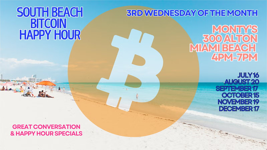 Miami Bitcoiners South Beach Happy Hour