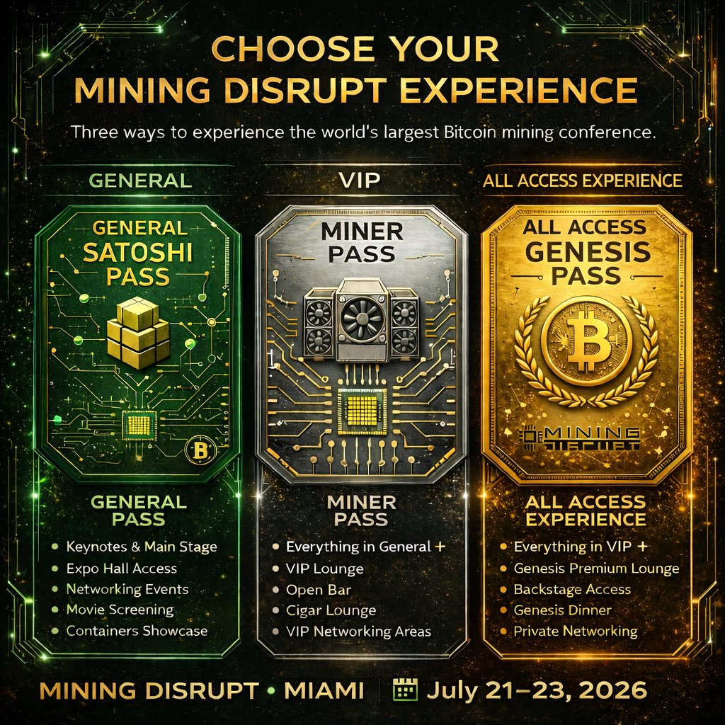 Mining Disrupt 2026 Tickets