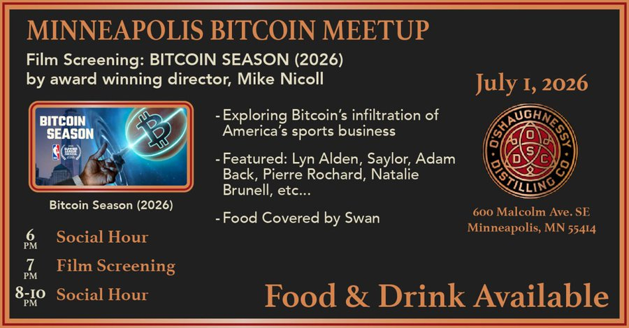 Minneapolis Bitcoin Meetup - Film Screening: Bitcoin Season