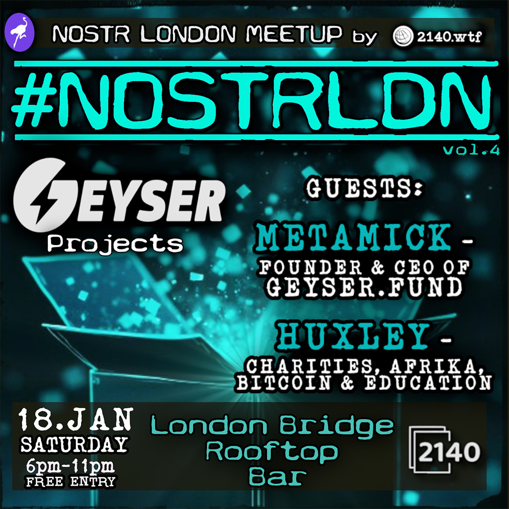 NOSTRLDN v.4 Fundraising with Bitcoin