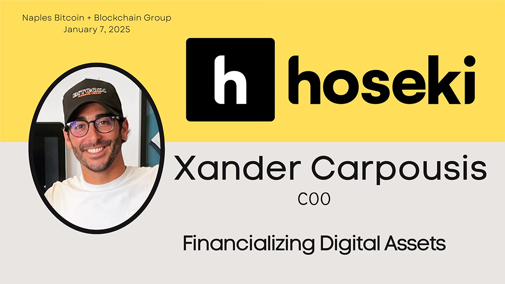 Naples Bitcoin + Blockchain with Xander Carpousis, 