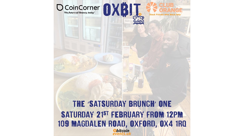 Ox₿it Meetup - The ‘SATSurday ₿runch’ One