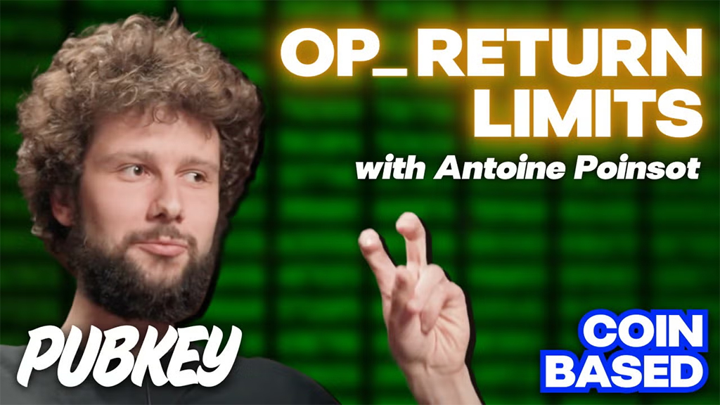 PubKey Bitcoin Meetup - Coin Based: OP_RETURN LIMITS with Antoine Poinsot