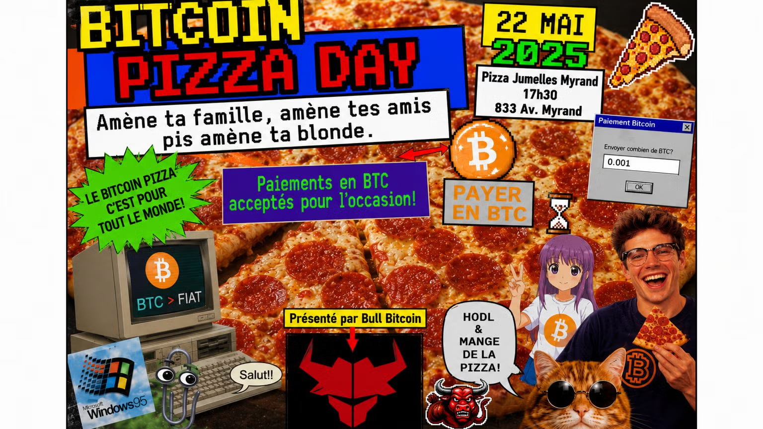 Québec Bitcoin Pizza Day
