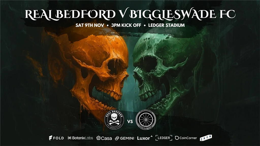 Real Bedford v Biggleswade FC Bitcoin Meetup November 2024