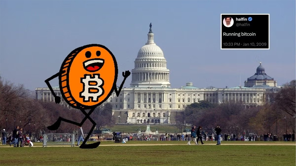 Running Bitcoin Challenge on the National Mall