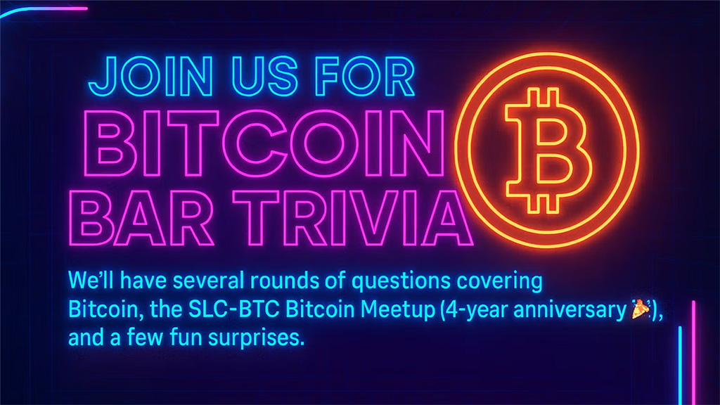 Salt Lake Bitcoin Meetup - Bar Trivia Edition!
