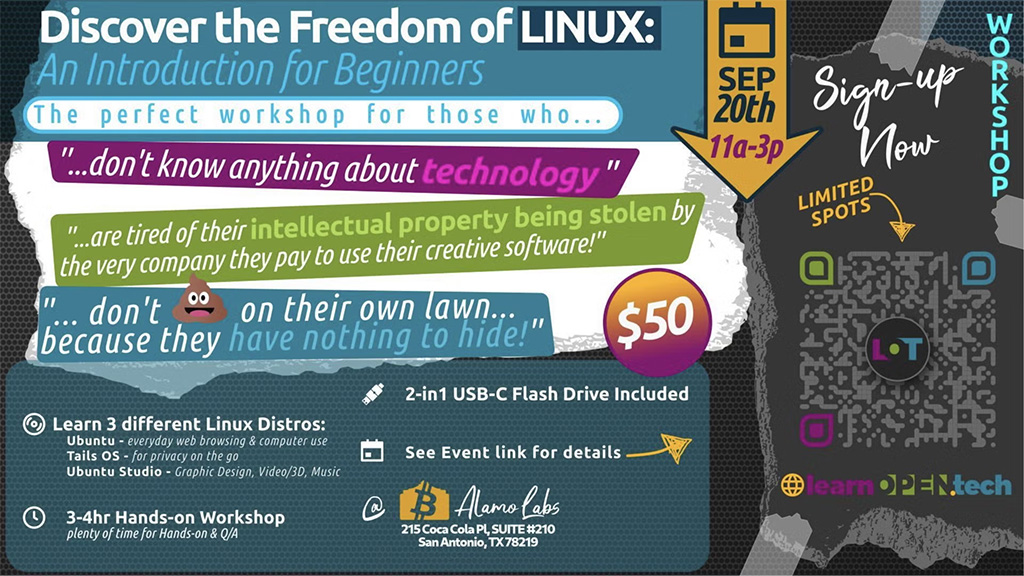 San Antonio Bitcoin Club - Discover the Freedom of Linux: An Intro for Beginners 1 San Antonio Bitcoin Club - Discover the Freedom of Linux