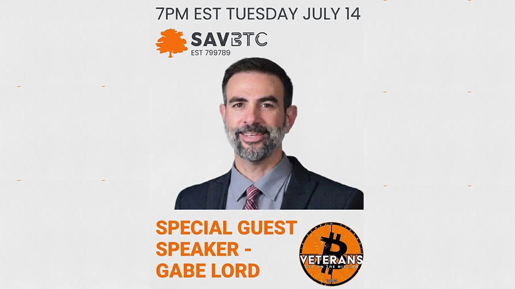 Savannah Bitcoin Meetup with Gabe Lord