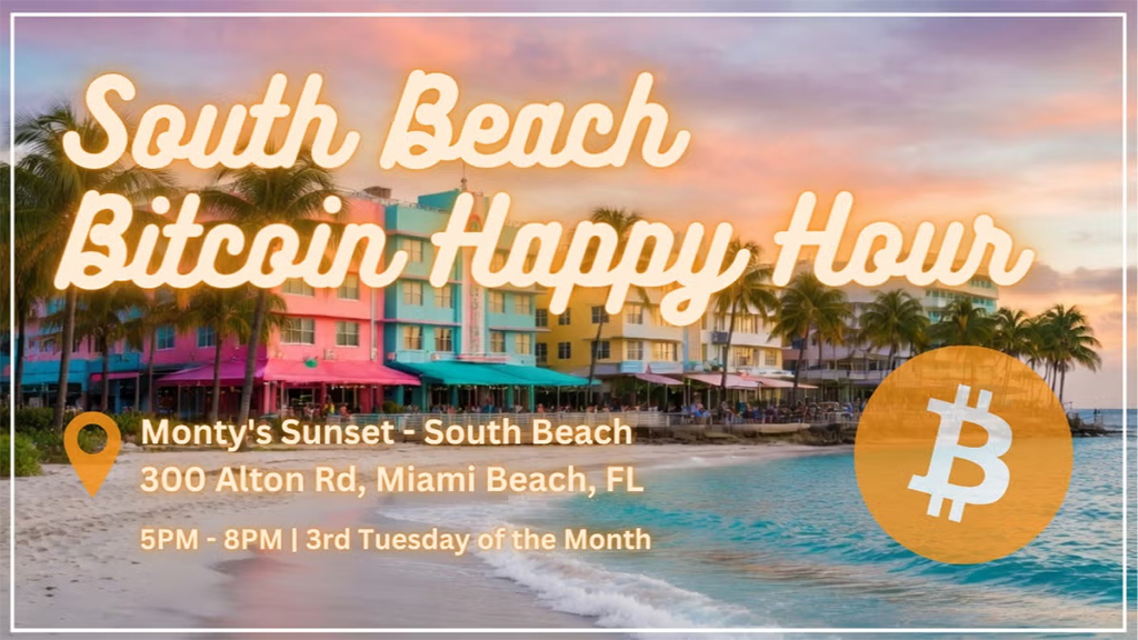 South Beach Miami Bitcoin Happy Hour