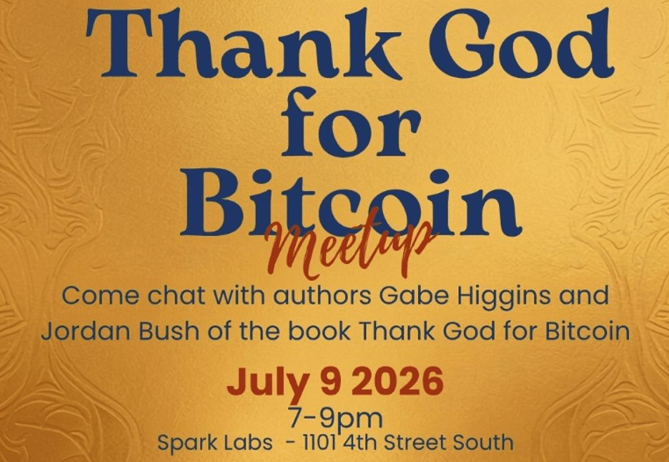 Tampa Bay Bitcoin Meetup - Thank God for Bitcoin 1 Tampa Bay Bitcoin Meetup - Thank God for Bitcoin