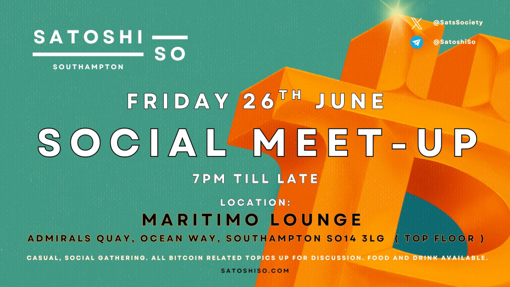 The Satoshi Society Meetup 1 The Satoshi Society Meetup