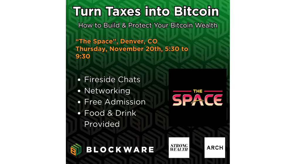 The Space Denver - Turn Taxes Into Bitcoin with Blockware 1 The Space Denver - Turn Taxes Into Bitcoin with Blockware