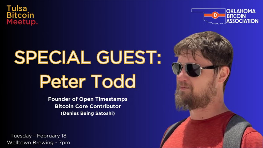 Tulsa Bitcoin Meetup with Peter Todd