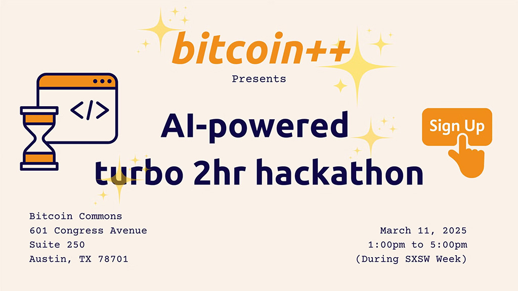 btc++ SXSW AI-powered Turbo Hackathon