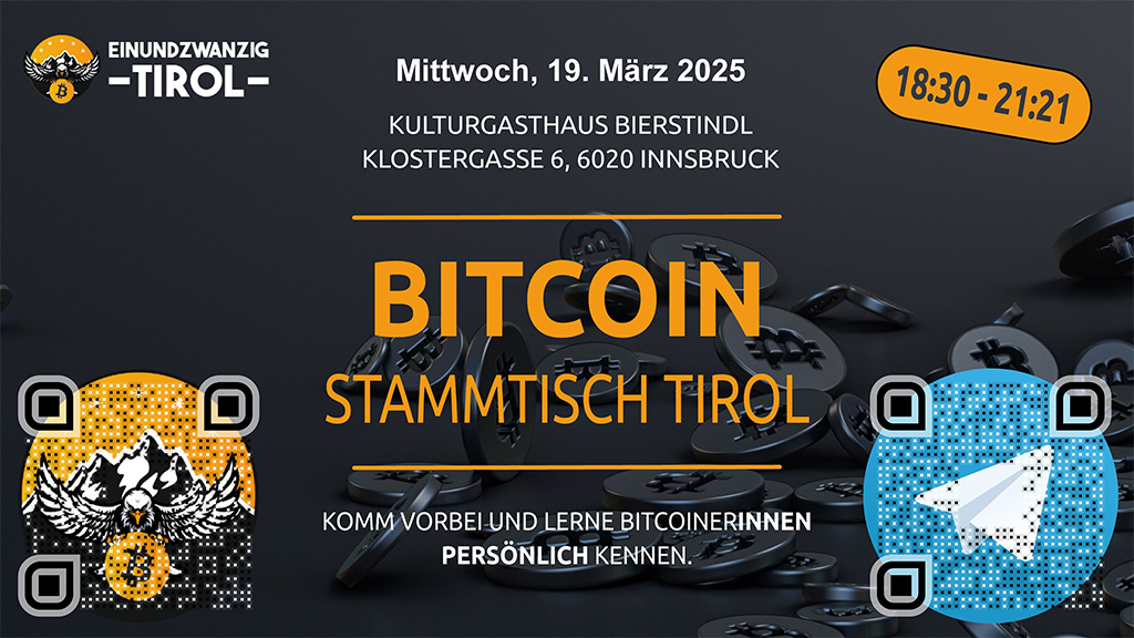 Einundzwanzig Tirol Bitcoin Meetup