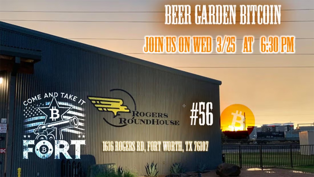 Fort Bitcoin Meetup ##56 Beer Garden Bitcoin 1 Fort Bitcoin Meetup ##56 Beer Garden Bitcoin